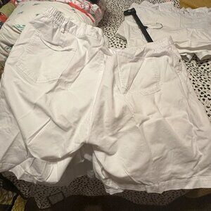 white shorts